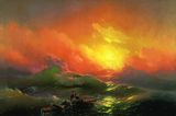 Ivan Aivazovsky, 1850, "The Ninth Wave", State Russian Museum, St. Petersburg