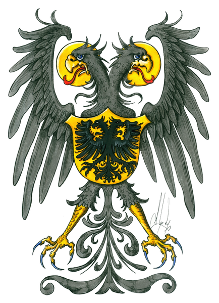 ملف:Alexander—Attributed coat of arms of Gaius Julius Caesar—2011.png