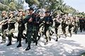 Azerbaijani interior guard troops on training.