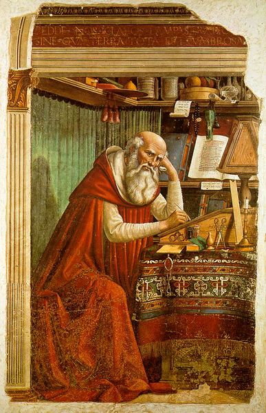 ملف:Domenico Ghirlandaio - St Jerome in his study.jpg