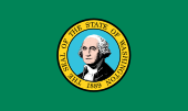 The flag of Washington state