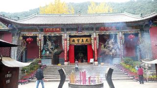 Huating Buddhist Temple in the Western Mountains (Xishan) of Kunming.