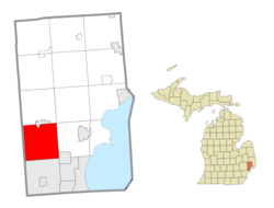 Location within Macomb County