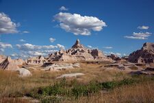 Buttes and pinnacles