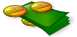 Bills and coins.svg