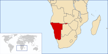 موقع جنوب غرب أفريقيا