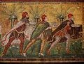 Sant’Apollinare Nuovo, Ravenna, the Magi presenting their gifts (mosaic detail), late 6th century, wearing Persian dress