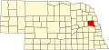 State map highlighting Dodge County