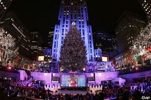 شجرة عيد الميلاد، مركز روكفلر، نيويورك، الولايات المتحدة.