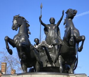 Boudica's statue in London