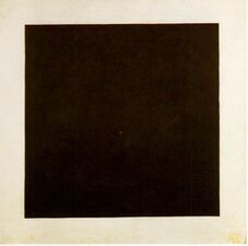 يعتبر " المربع الأسود" (1915) ل كازيمير مالڤيتش أول لوحة تجريدية بحتة (معرض ترتياكوڤ، موسكو).