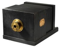 Daguerreotype camera built by La Maison Susse Frères in 1839, with a lens by Charles Chevalier