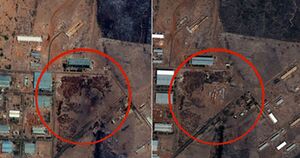صور الأقمار الصناعية توضح مدي الدمار لمصنع اليرموك.jpg