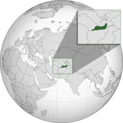 Turkic-inhabited areas (according to the CIA, 2005)