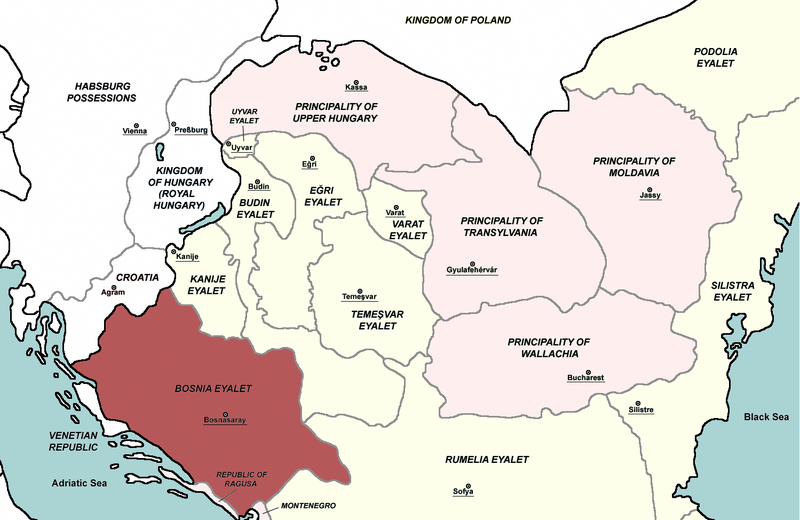 ملف:Bosnia Eyalet, Central europe 1683.png