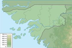Location map/data/Guinea-Bissau/شرح is located in غينيا-بيساو