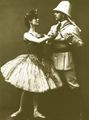 Anna Pavlova as the Princess Aspicia and Mikhail Mordkin as Lord Wilson/Taor in Alexander Gorsky's 1905 revision for the Moscow Bolshoi Theatre, 1909