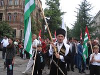 عرض للأعلام الأبخازية