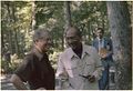 President of Egypt, Anwar Sadat, and Jimmy Carter meet at the beginning of the Camp David Summit in 1978.