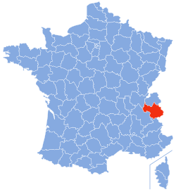 Location of Savoie in France