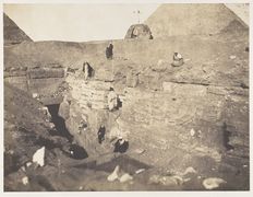حفريات بالقرب من أبو الهول (1853)