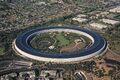 Aerial view of Apple Park, the corporate headquarters of Apple Inc., Cupertino, California