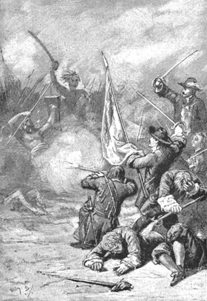 Combat In Trunajaya Rebellion - The Crown of Mataram (1890).png