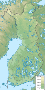 Location map/data/Finland/شرح is located in فنلندا