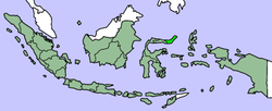 Location of North Sulawesi in Indonesia