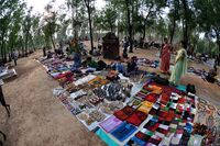 Local village hndicrafts and other items at Sonajhuri Saturday haat
