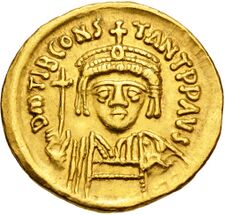 Golden coin depicting the Emperor
