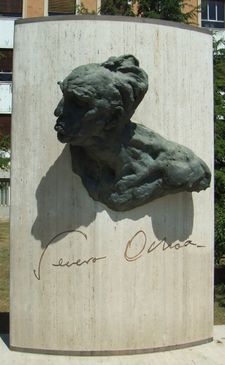 Severo Ochoa Monument outside the School of Medicine of the Complutense University of Madrid