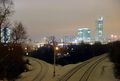 موسكو الشتوية بالمساء