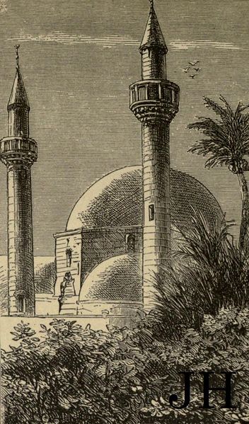 ملف:مسجد أم حرام لارناكا قبرص القرن 19.jpg