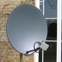 Off-axis satellite dish