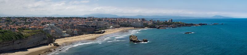 View of Biarritz from the lighthouse