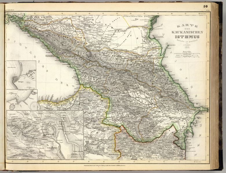ملف:Karte des Kaukasischen Isthmus - Entworfen und gezeichnet von J-Grassl - 1856.jpg