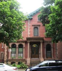 447 Clinton Avenue, originally the David Burdette House, later the Galilee Baptist Church (1850ح. 1850)