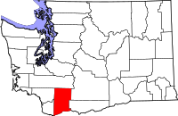 Map of Washington highlighting سكامانيا