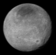 Charon, moon of Pluto, viewed by New Horizons (July 12, 2015).