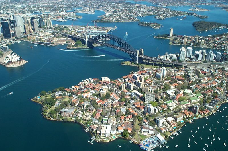 ملف:Sydney Harbour Bridge from the air.JPG