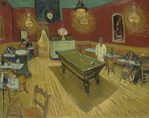 The Night Café, (1888), by Vincent van Gogh, used red and green to express what Van Gogh called "the terrible human passions."