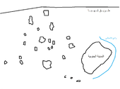 خريطة لموقع خربة الأمباشي الأثري