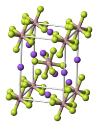 Sodium hexafluoroaluminate unit cell