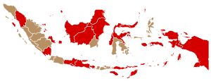 Map of 2019 Indonesian Presidential Election - Provinces.svg