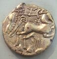 More abstract chariot and driver on Santonian coin