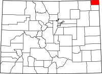 Map of Colorado highlighting سيدغويك