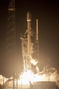 Launch of a set of Orbcomm communications satellites atop a Falcon 9 rocket from SLC-40 in 2015
