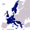 Animated map showing changes in CERN membership from 1954 until 1999 (borders are as of 1989 and 2008)