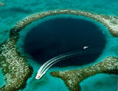 Great Blue Hole, Belize (a sinkhole)